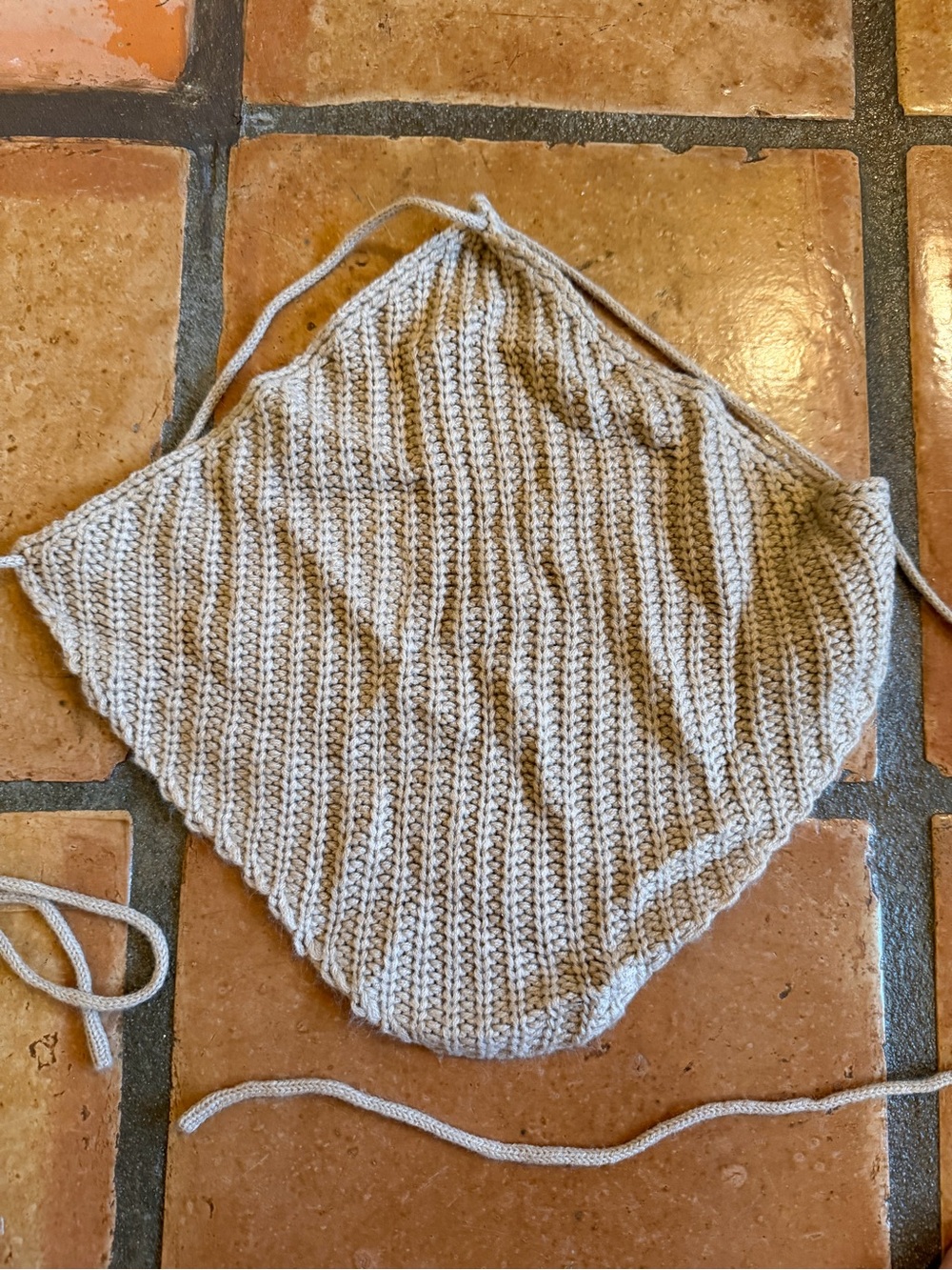 Beige crochet top - 100% Handcrafted Look